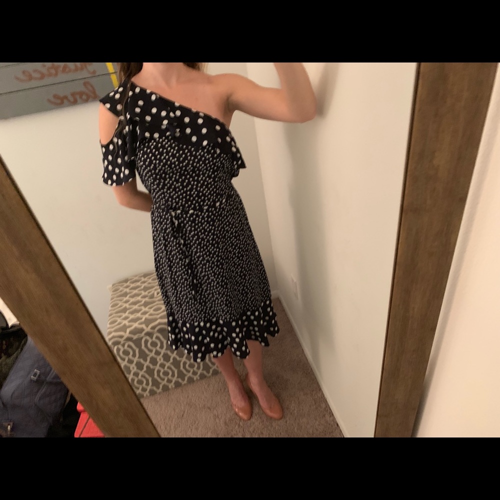 Polk-A-Dot High-Low Dress